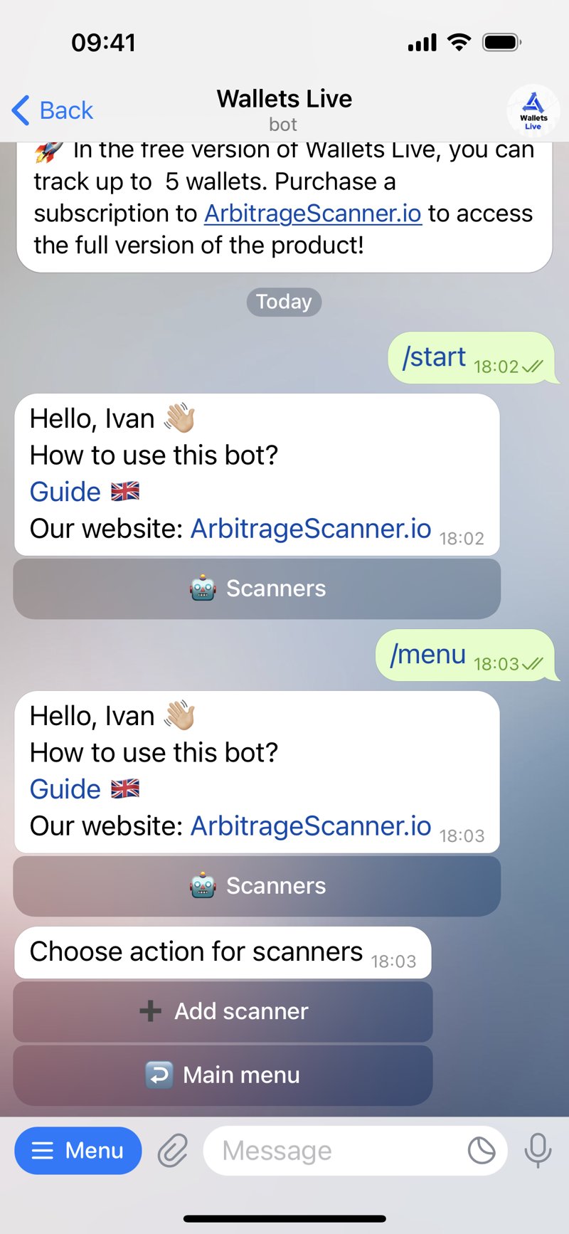 Dapp screenshot