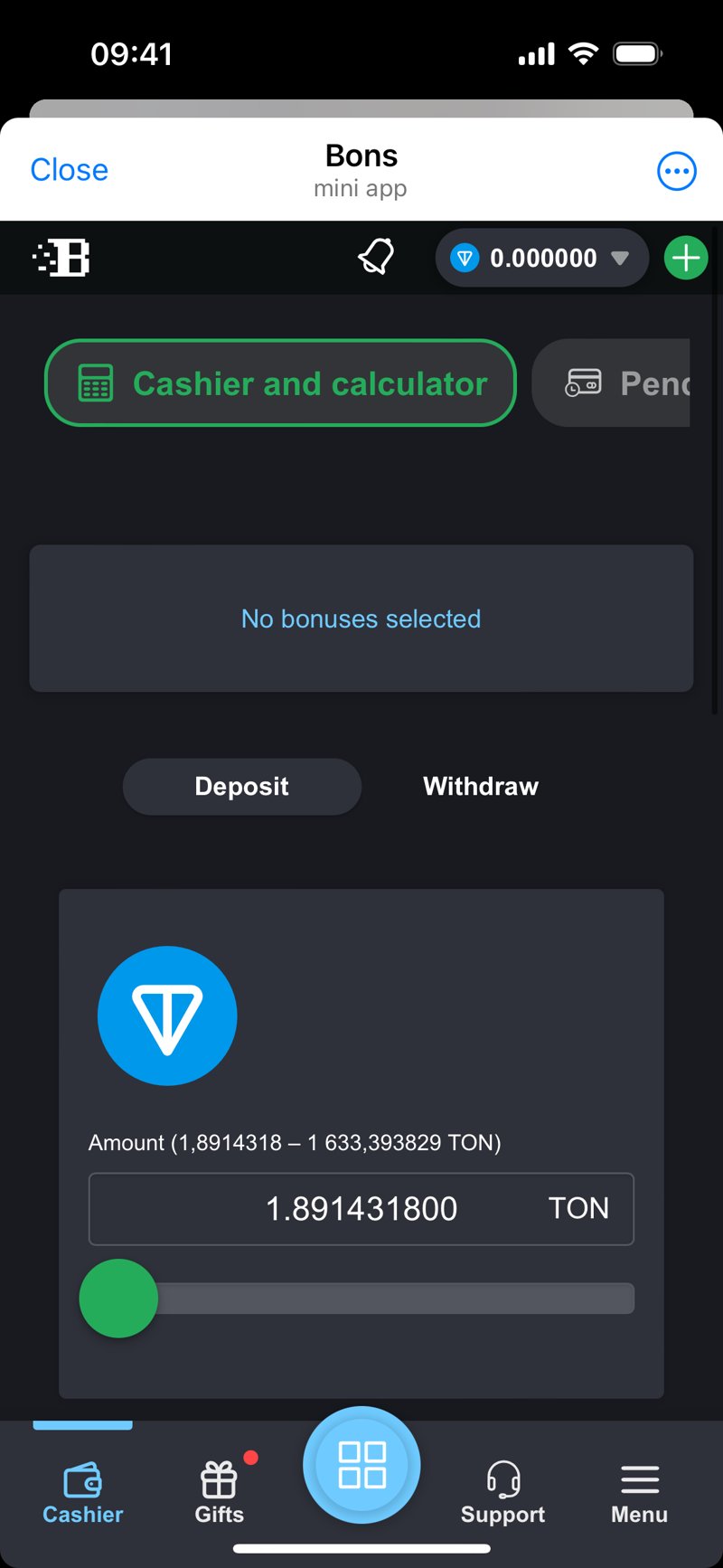 Dapp screenshot