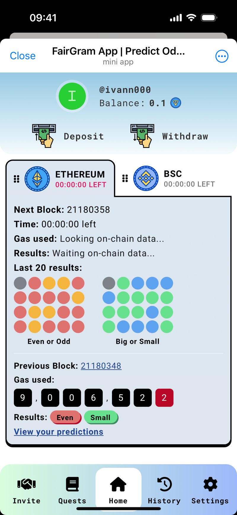 Dapp screenshot