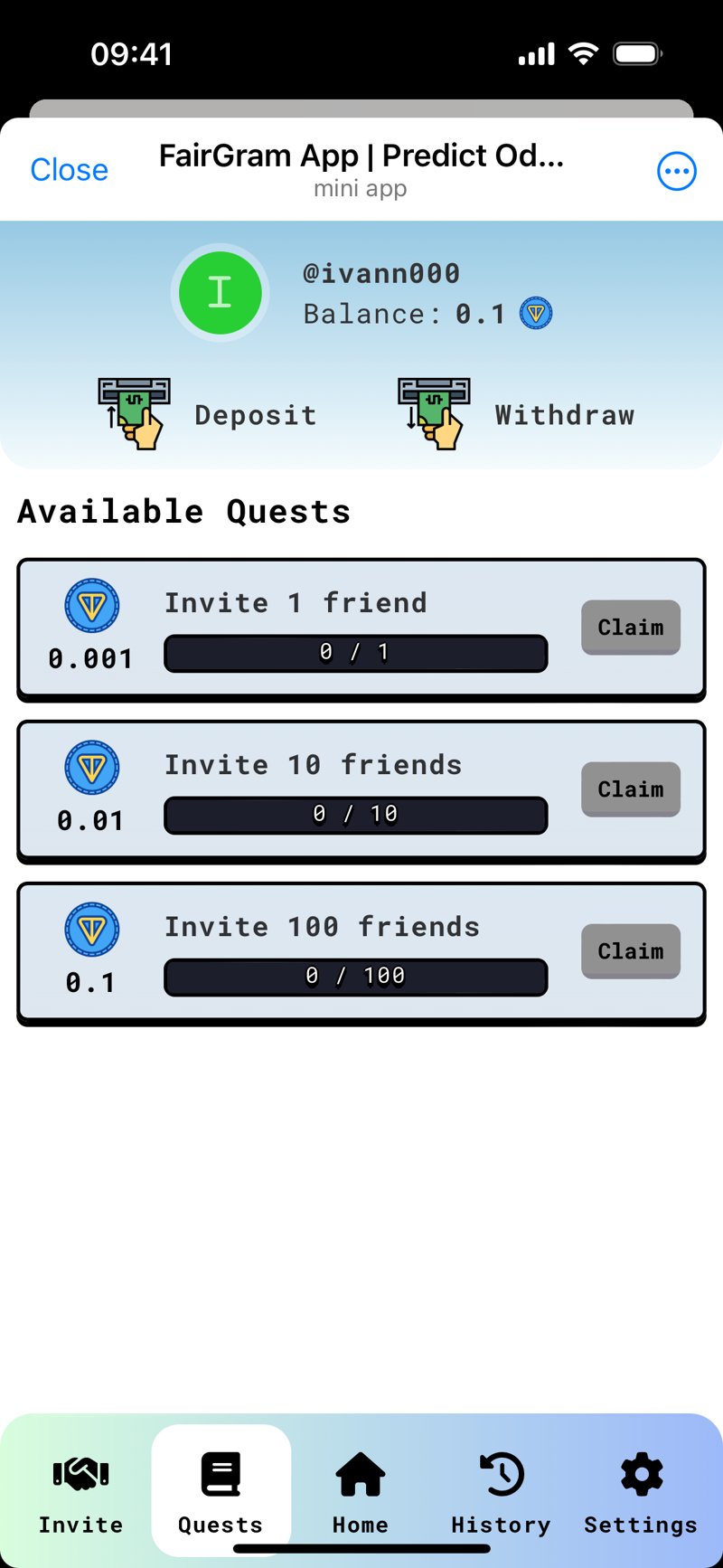 Dapp screenshot