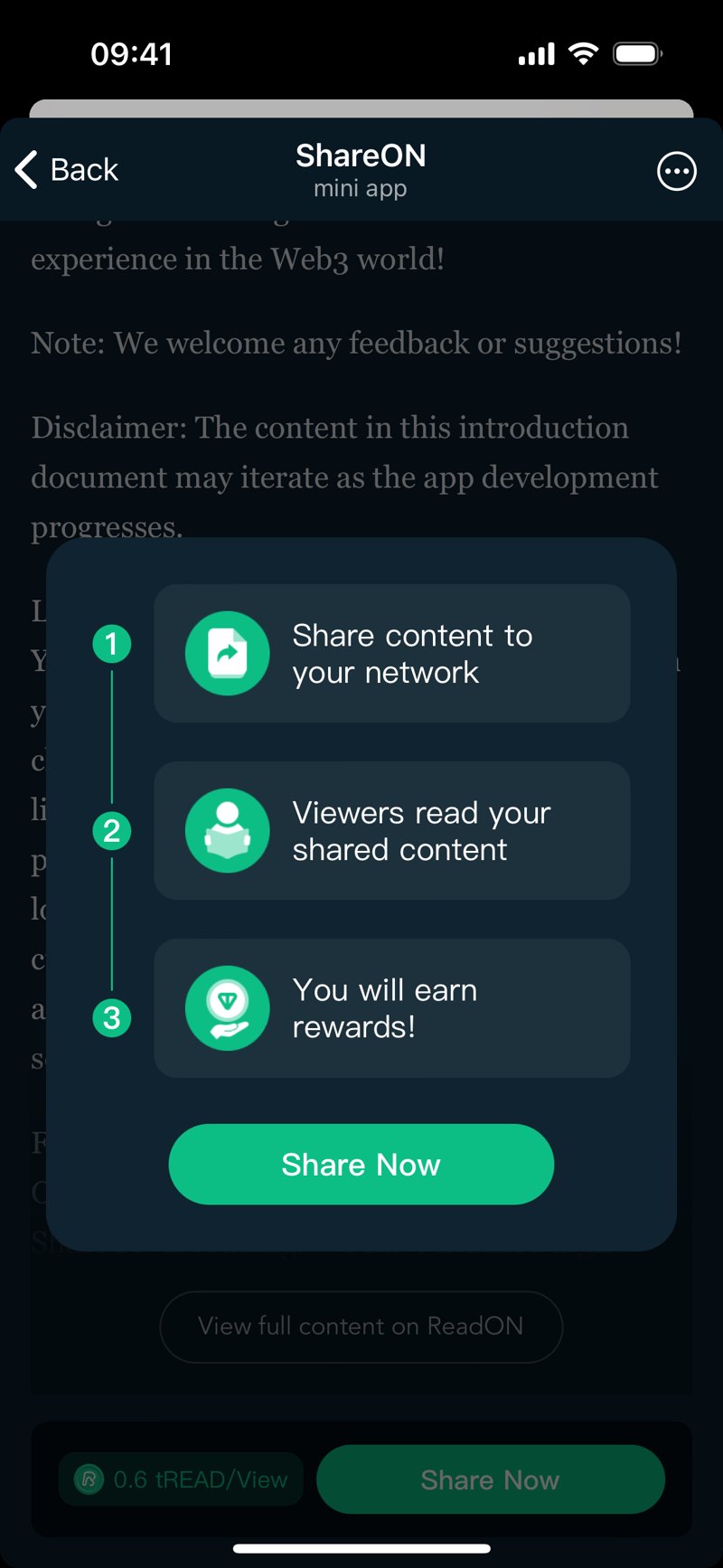 Dapp screenshot