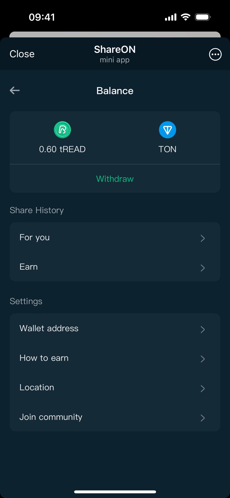 Dapp screenshot