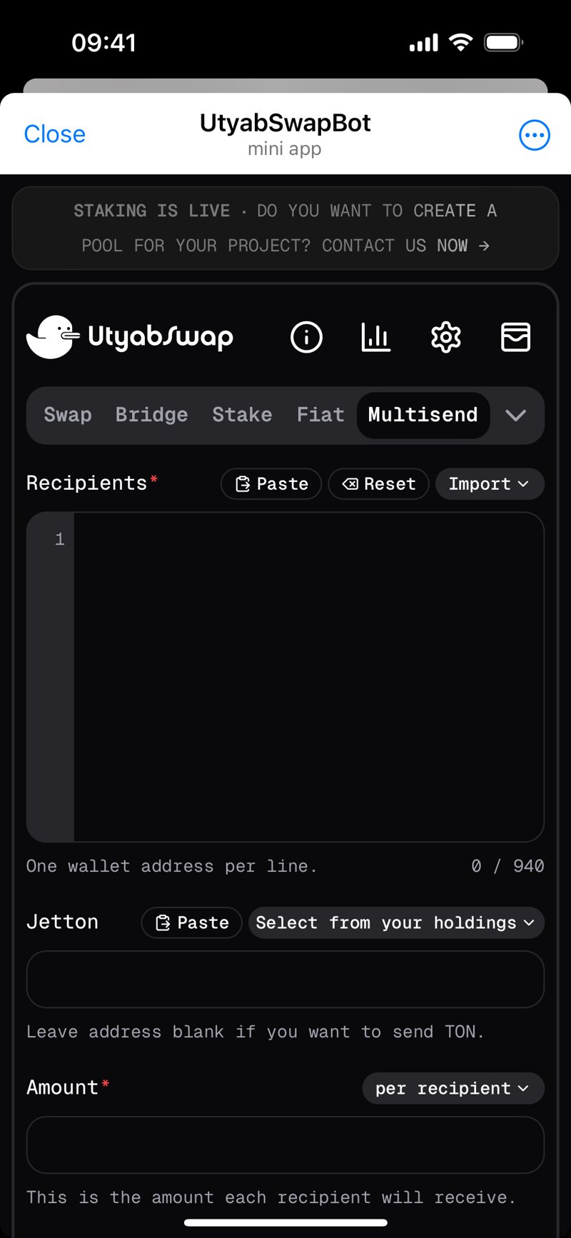 Dapp screenshot