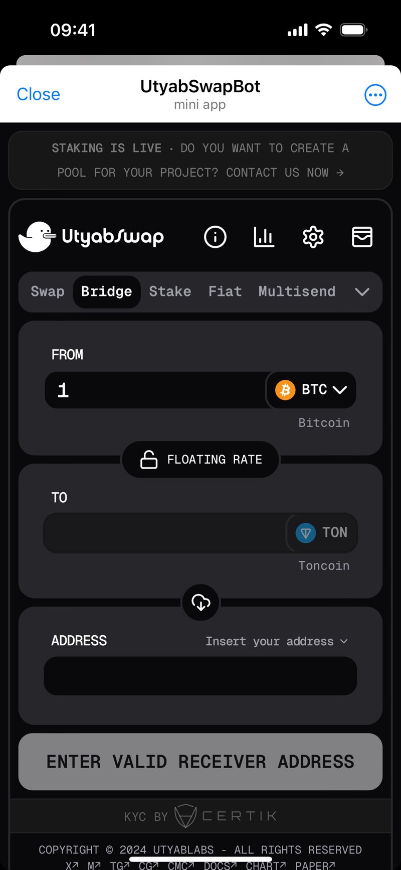 Dapp screenshot