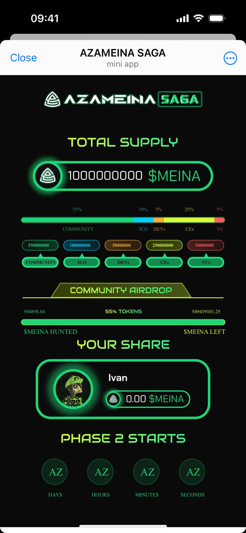 Dapp screenshot