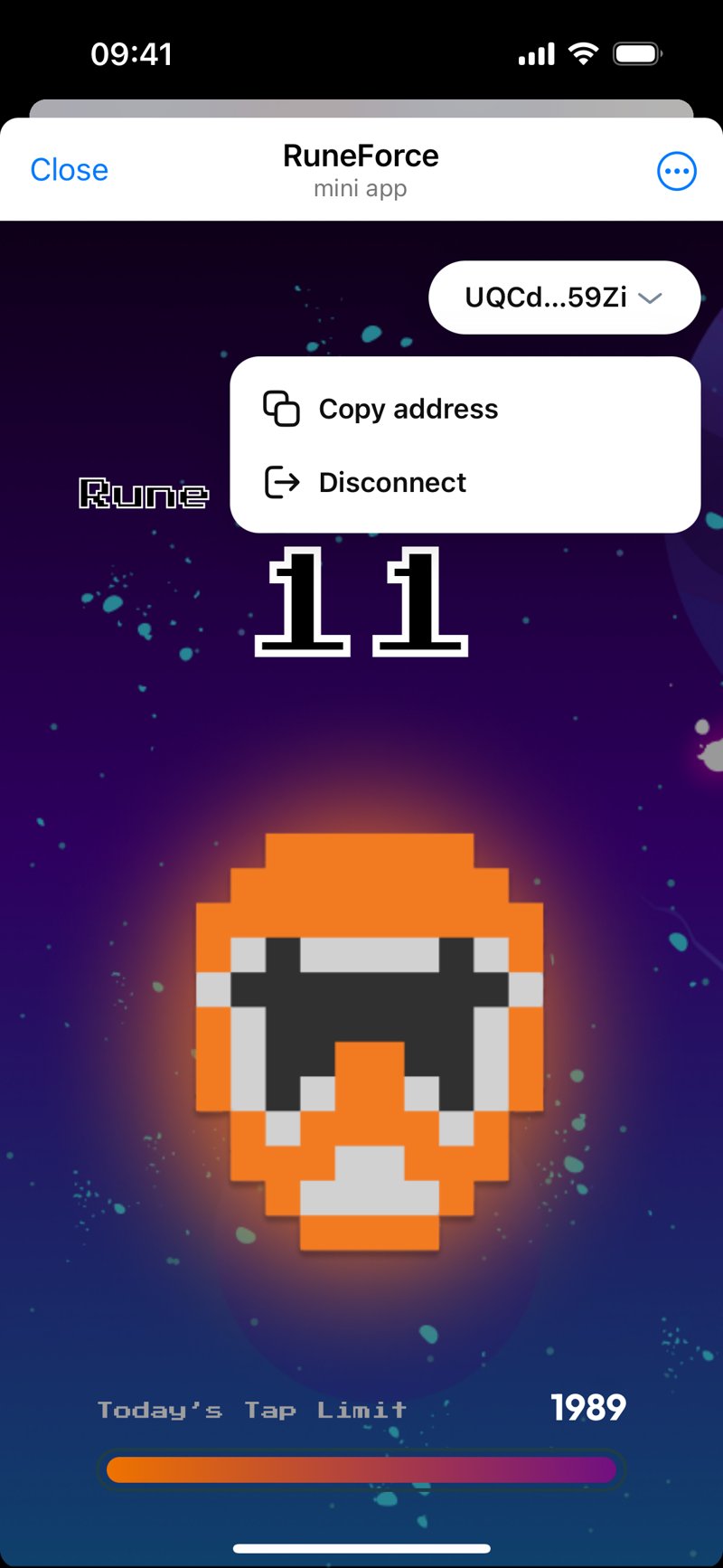 Dapp screenshot