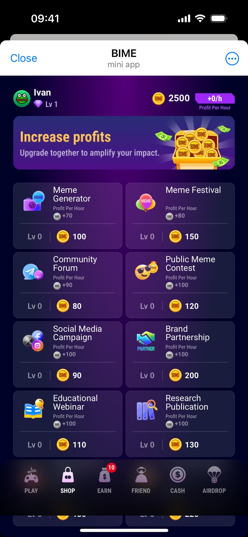 Dapp screenshot