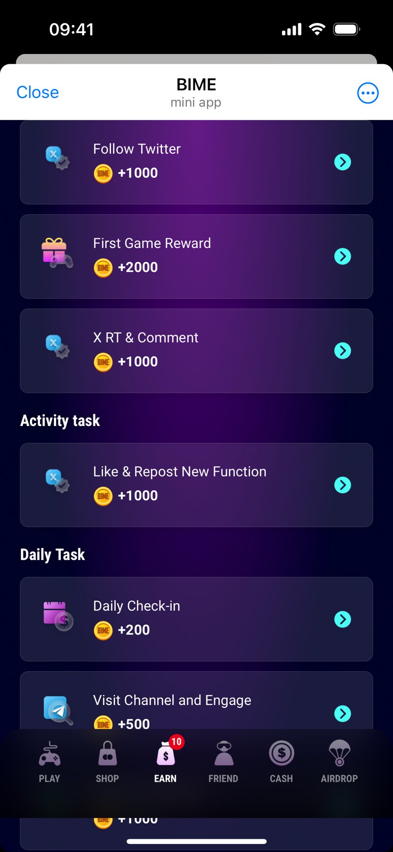Dapp screenshot