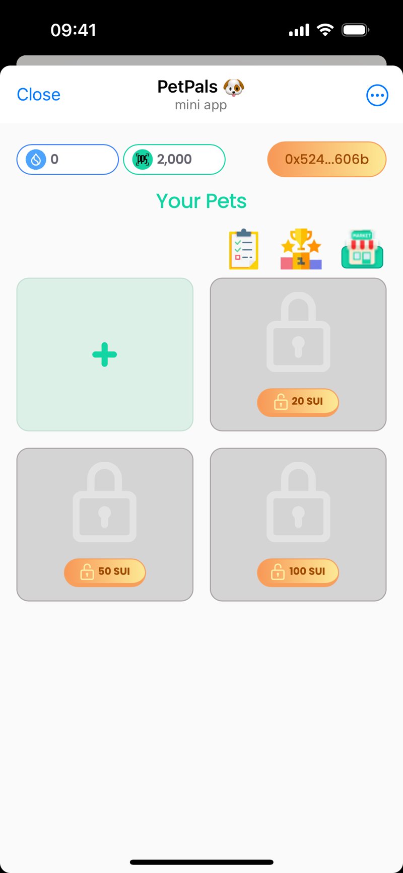 Dapp screenshot