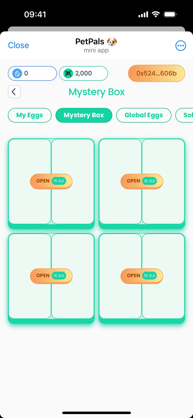 Dapp screenshot