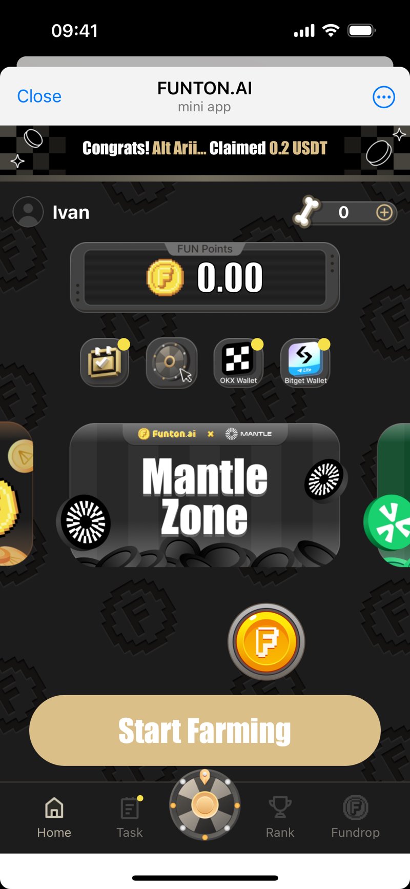 Dapp screenshot