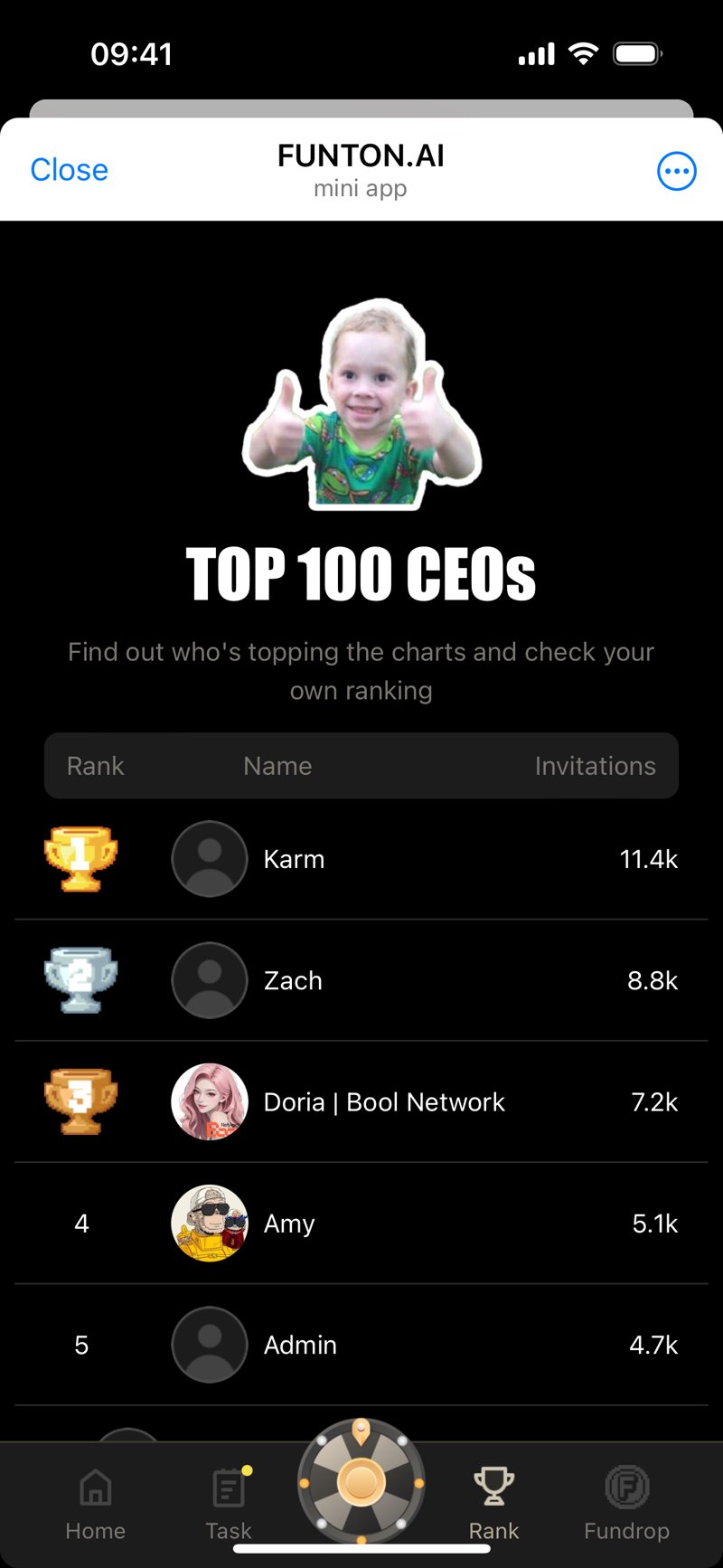 Dapp screenshot
