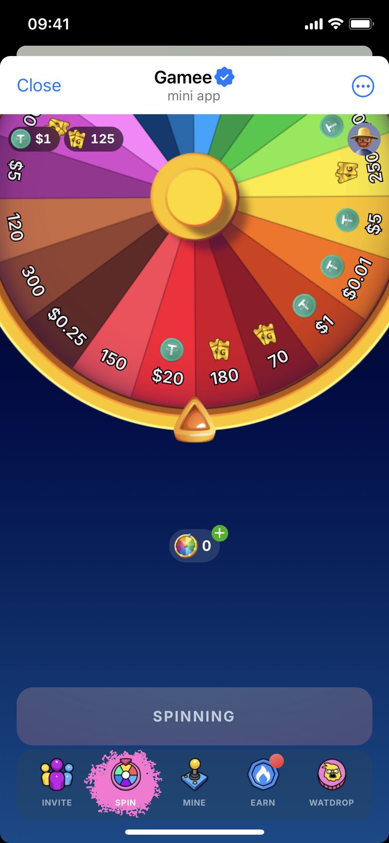 Dapp screenshot