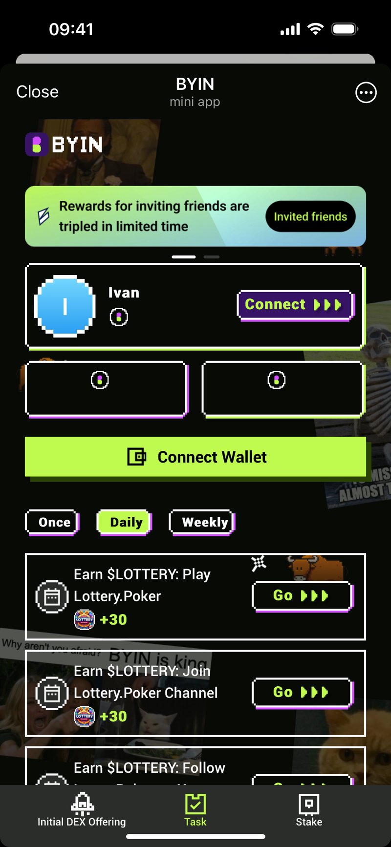 Dapp screenshot