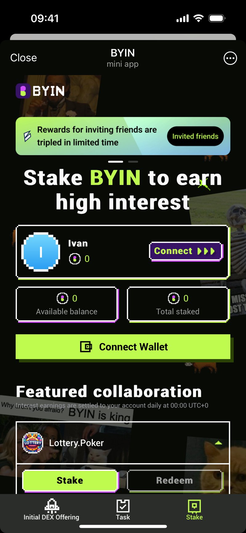 Dapp screenshot