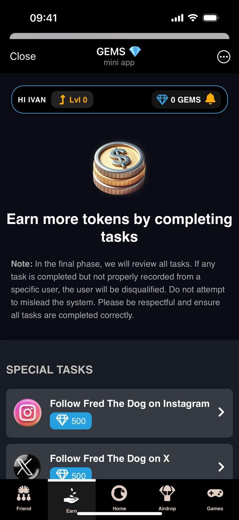 Dapp screenshot