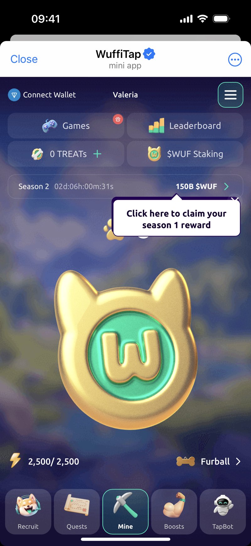 Dapp screenshot
