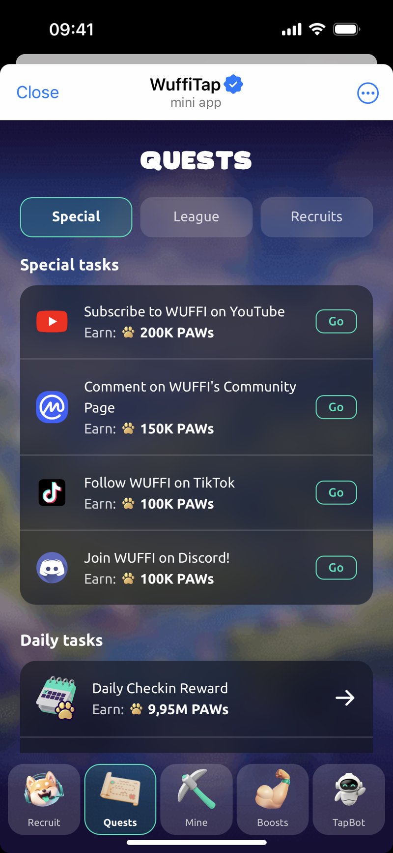 Dapp screenshot