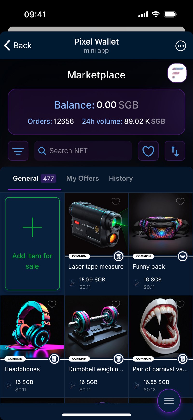 Dapp screenshot
