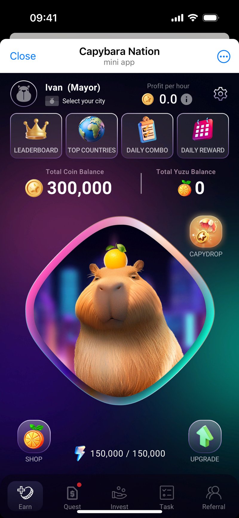 Dapp screenshot