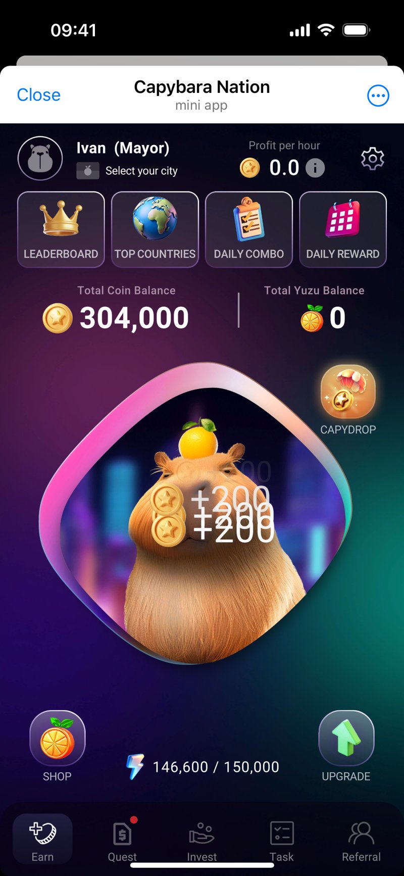 Dapp screenshot