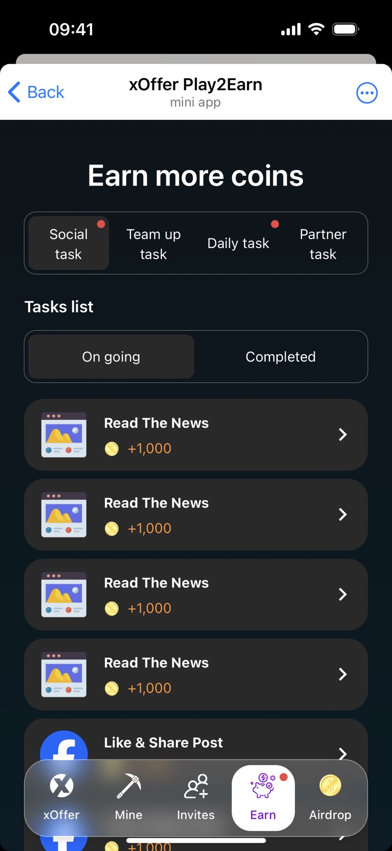 Dapp screenshot