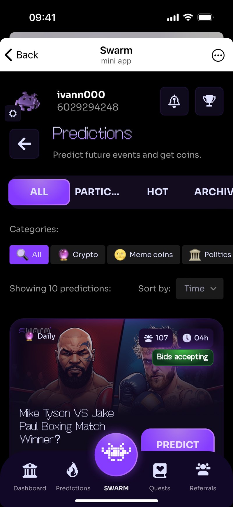 Dapp screenshot
