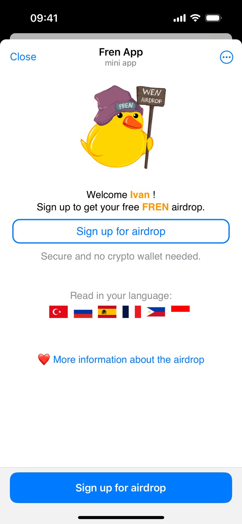 Dapp screenshot