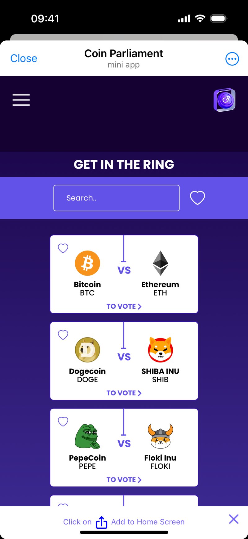 Dapp screenshot