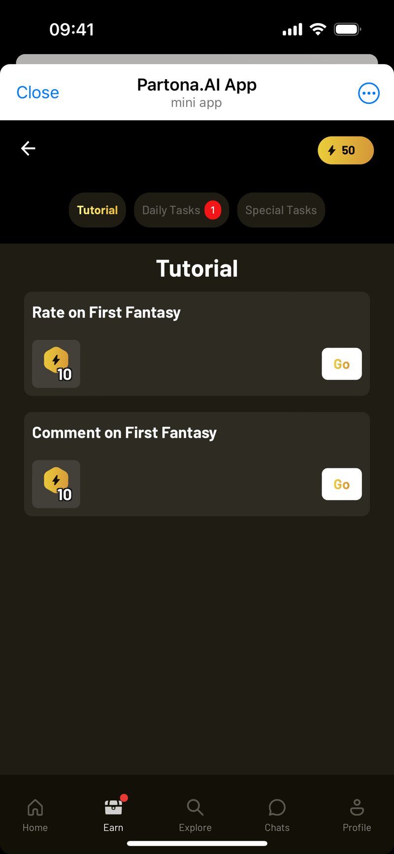 Dapp screenshot