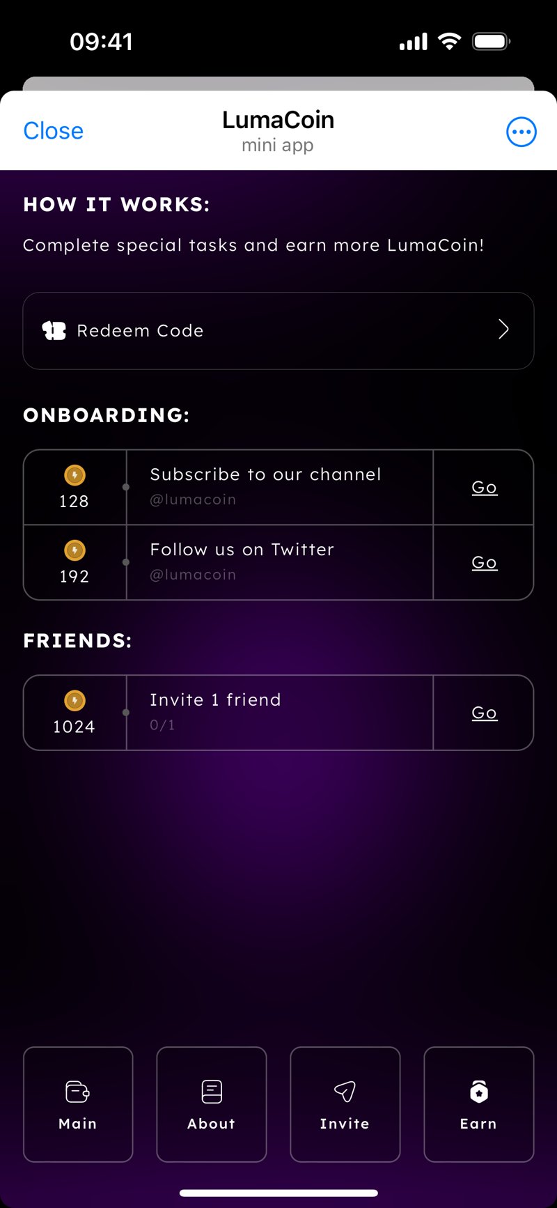 Dapp screenshot