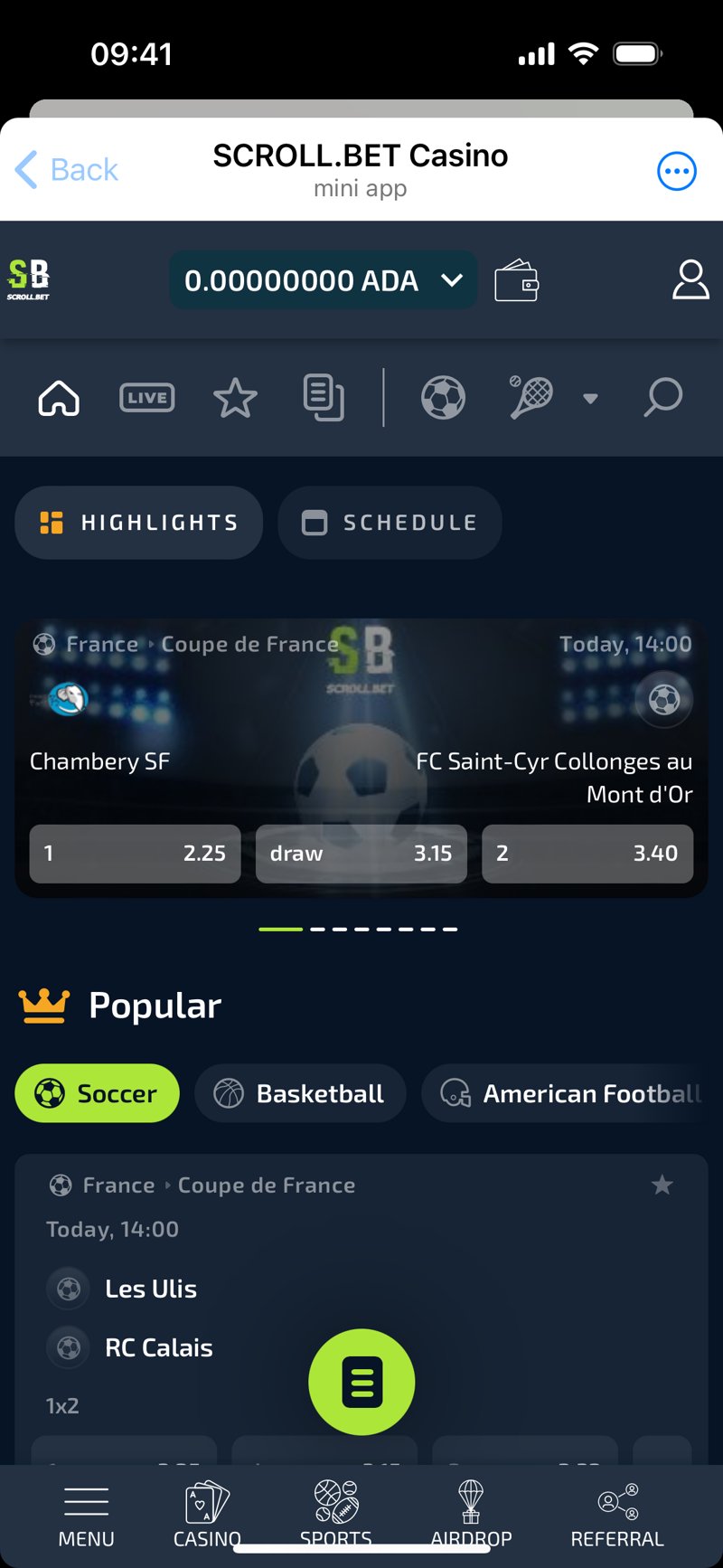 Dapp screenshot