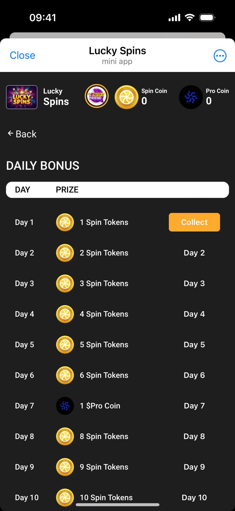 Dapp screenshot