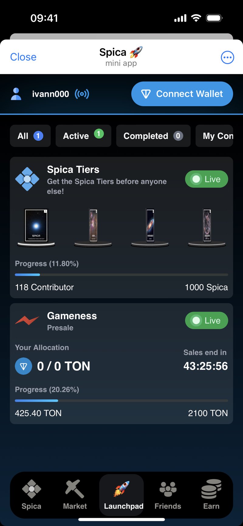 Dapp screenshot