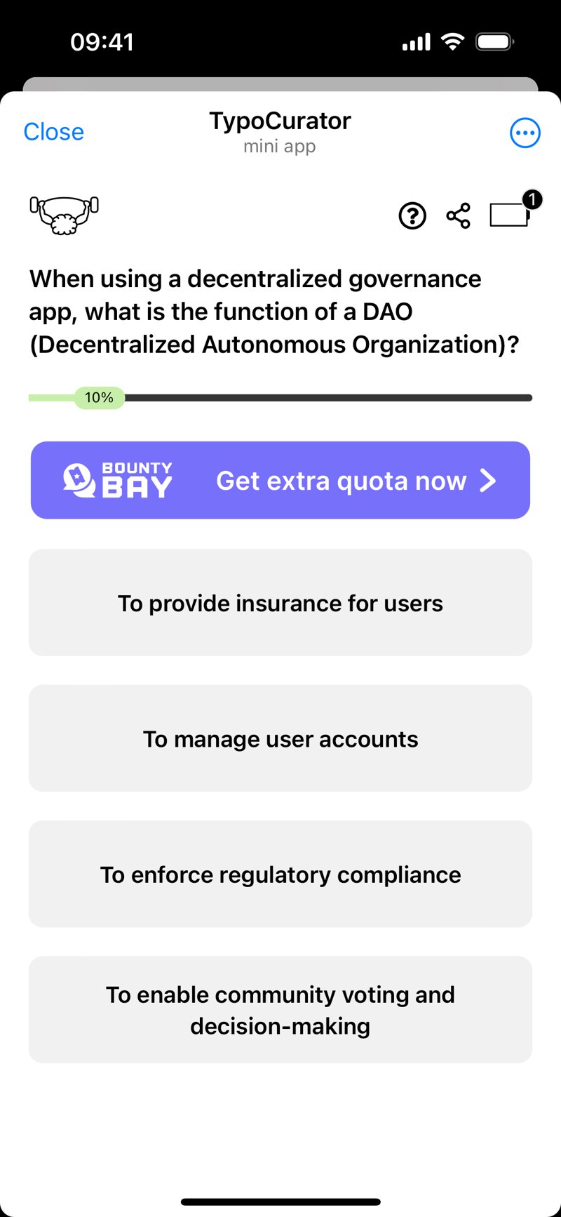 Dapp screenshot
