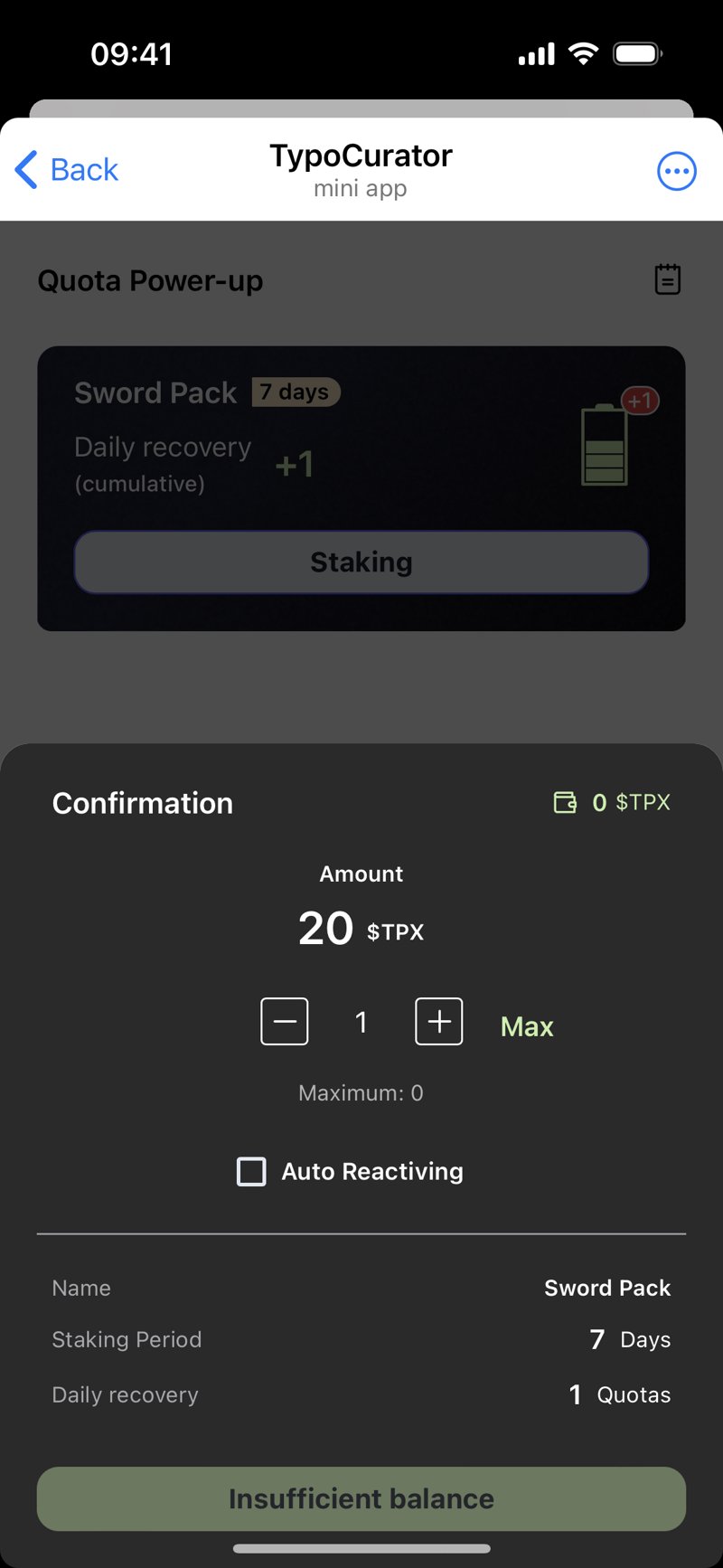 Dapp screenshot