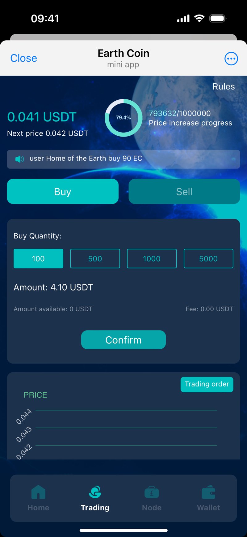 Dapp screenshot