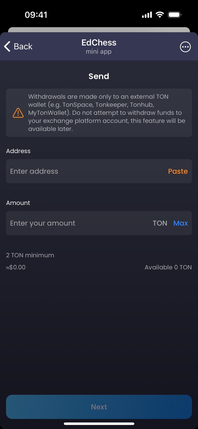 Dapp screenshot