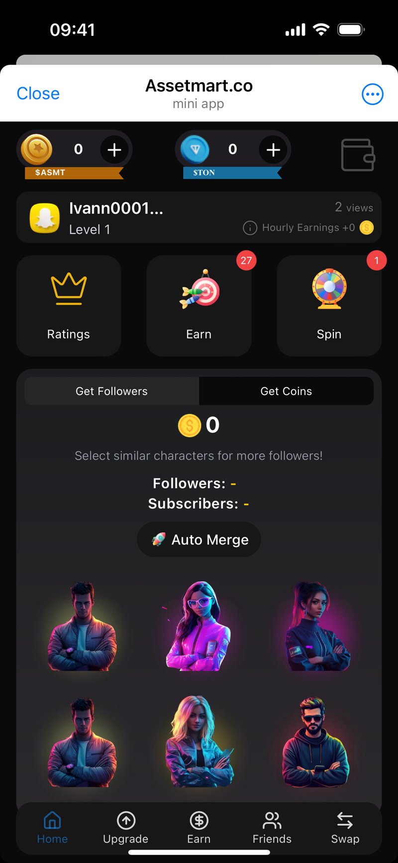 Dapp screenshot