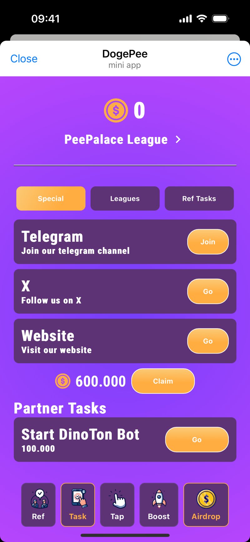 Dapp screenshot