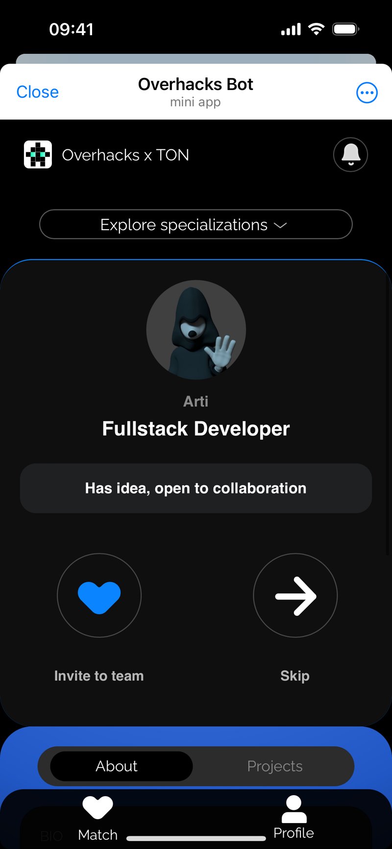 Dapp screenshot