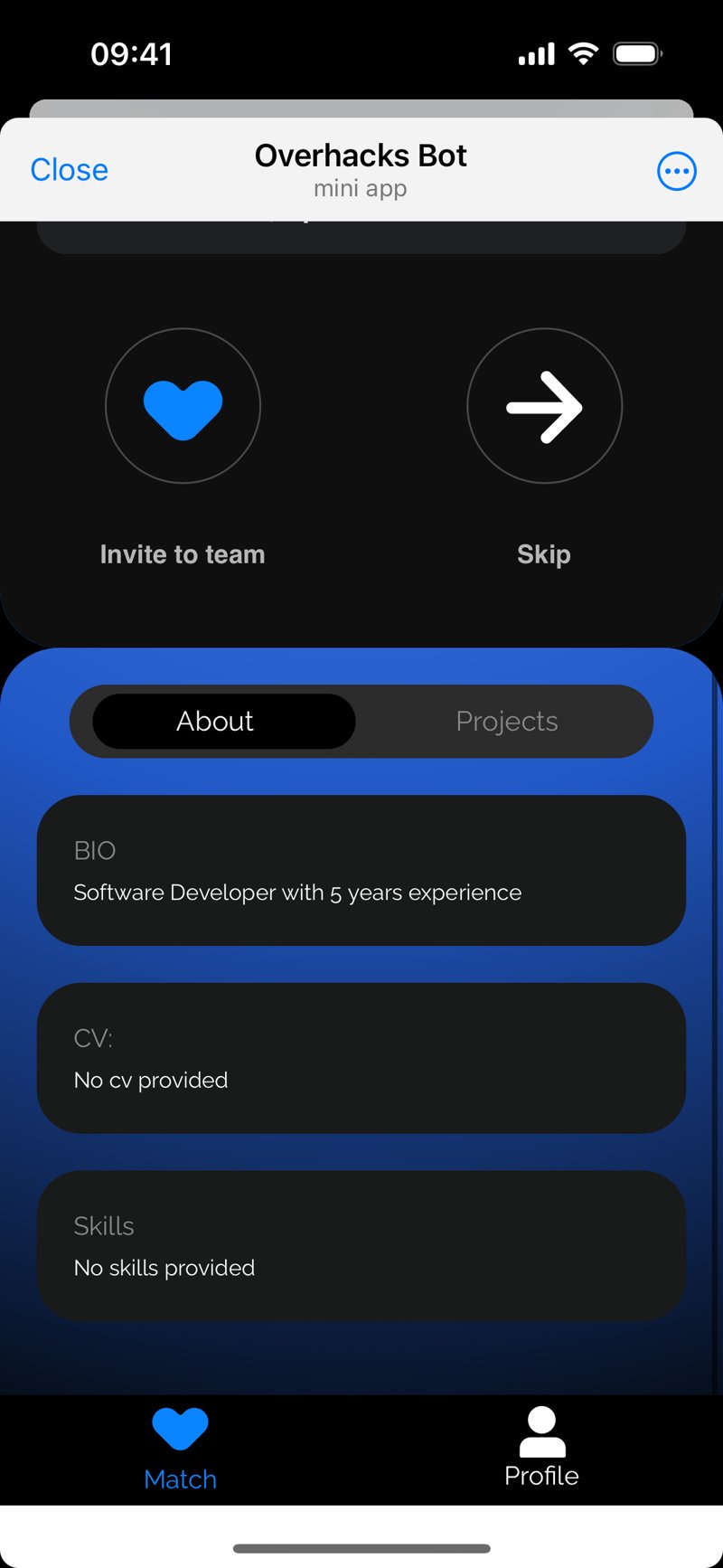 Dapp screenshot