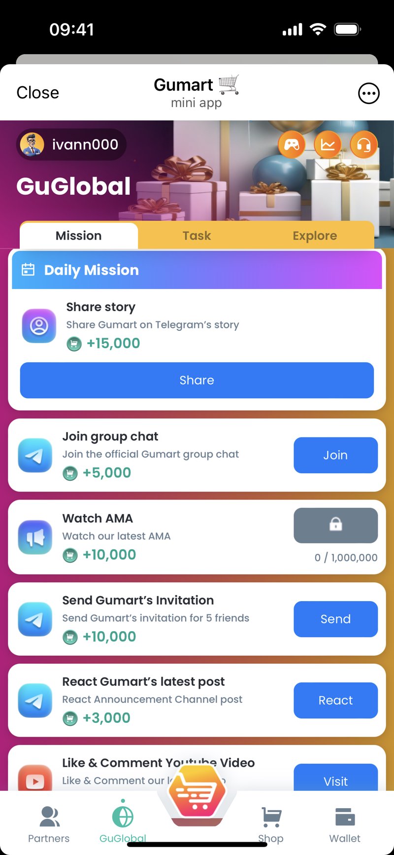 Dapp screenshot