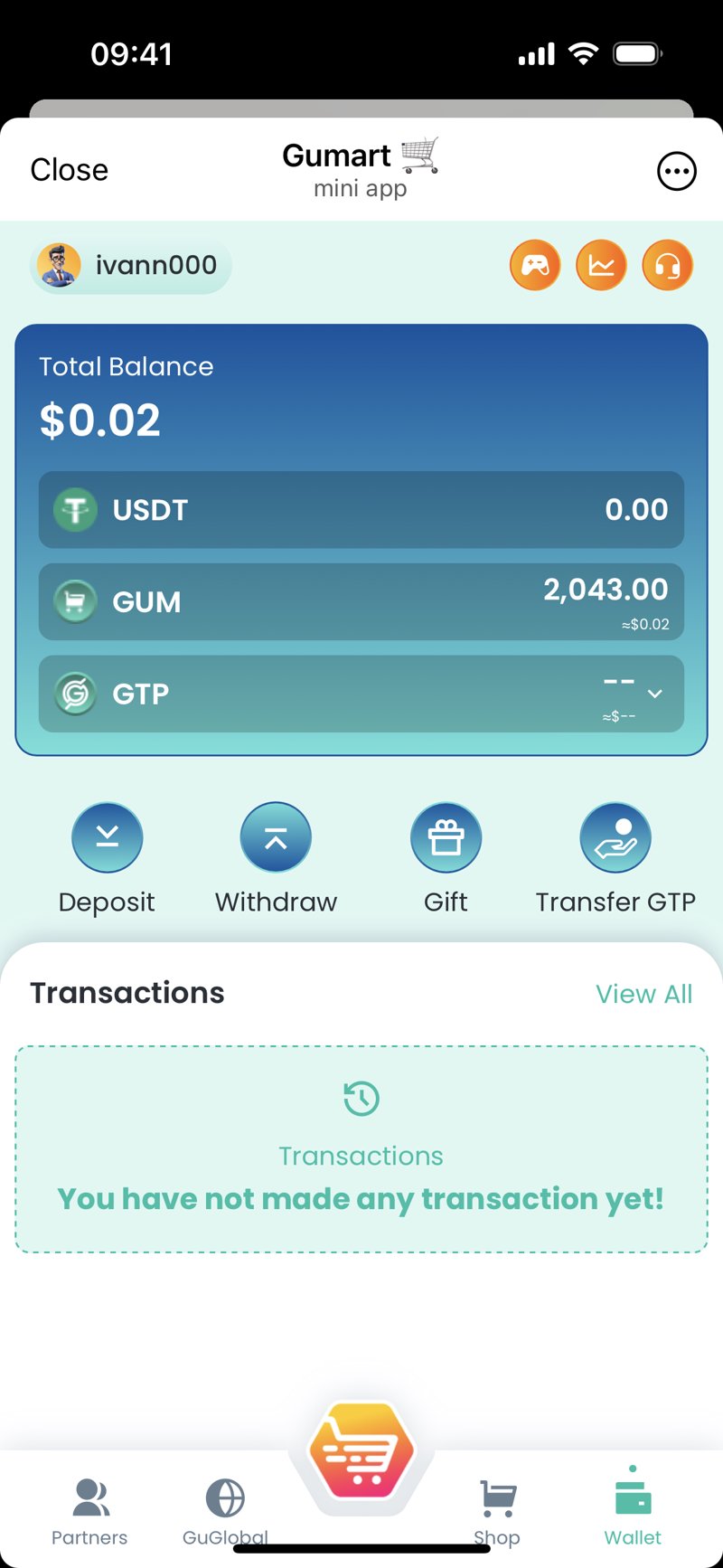 Dapp screenshot