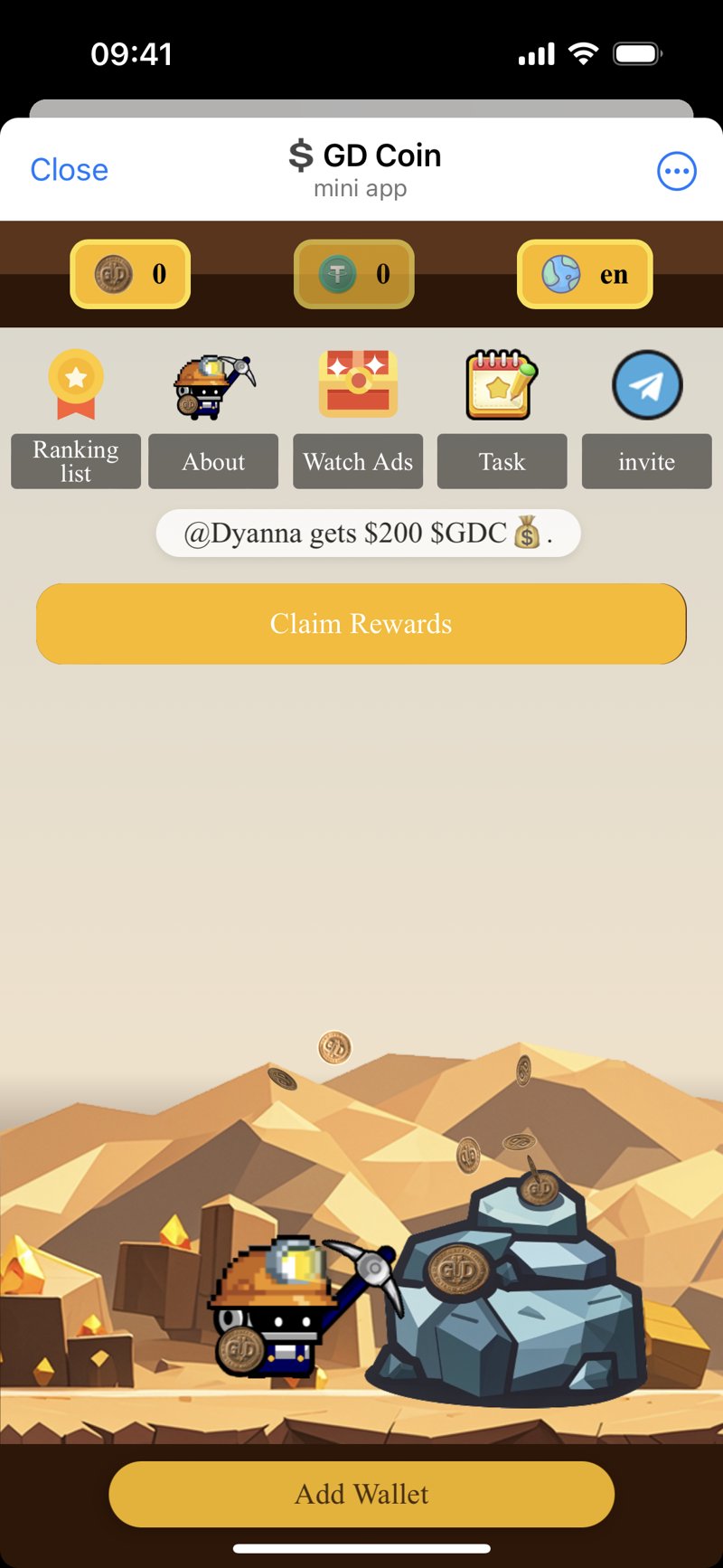 Dapp screenshot