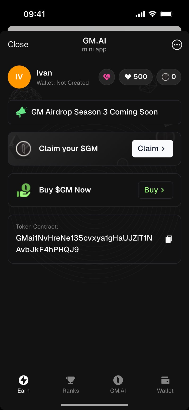 Dapp screenshot