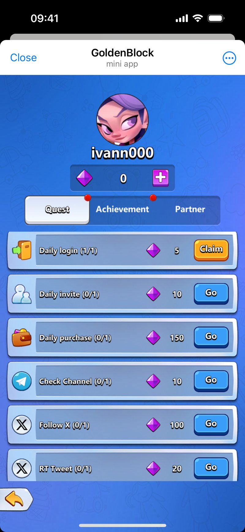 Dapp screenshot
