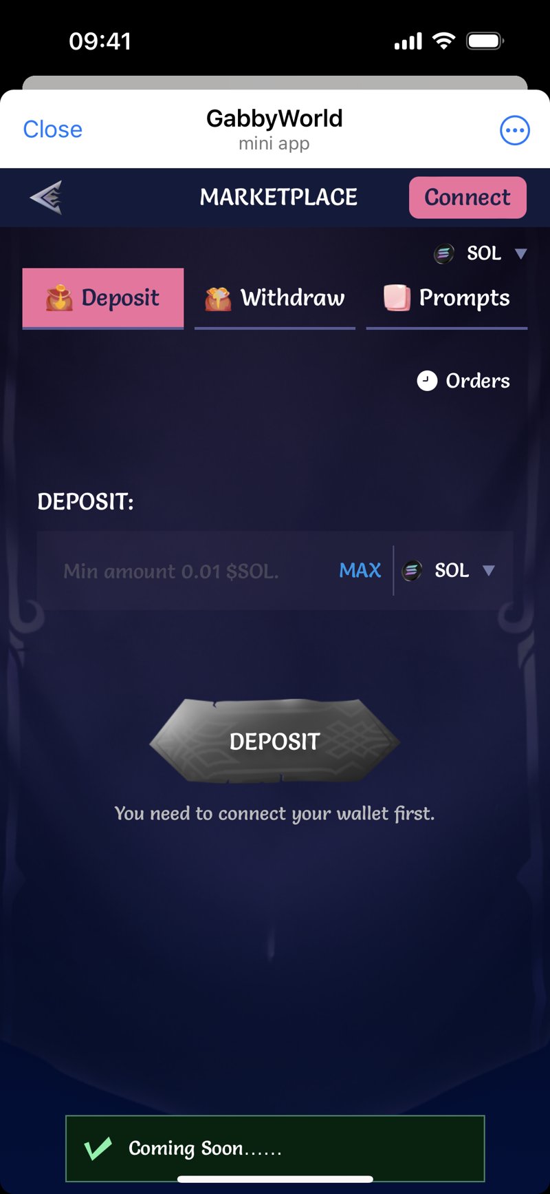 Dapp screenshot