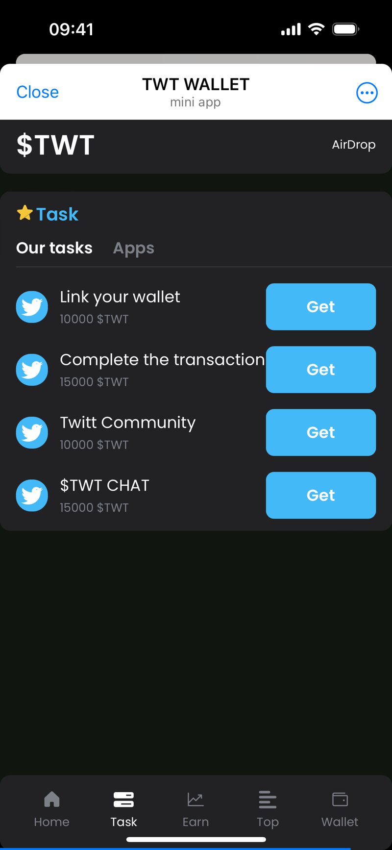 Dapp screenshot