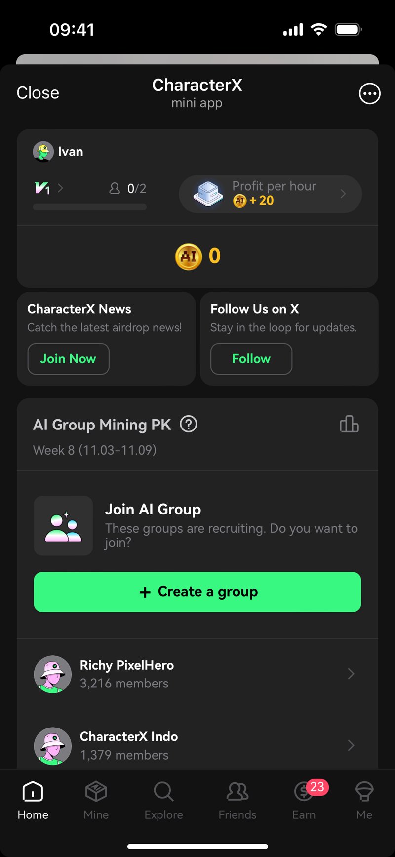 Dapp screenshot